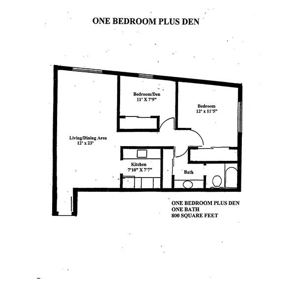 WestShore Apartments/Embassy Apartments - Floorplan - Westshore - C 1x1