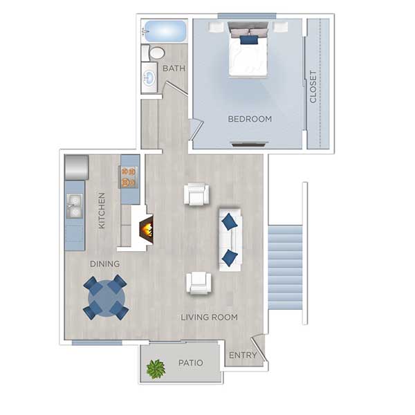 Floor plan layout for A1