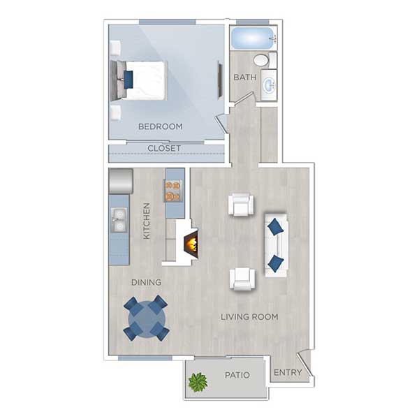 Floor plan layout for A3