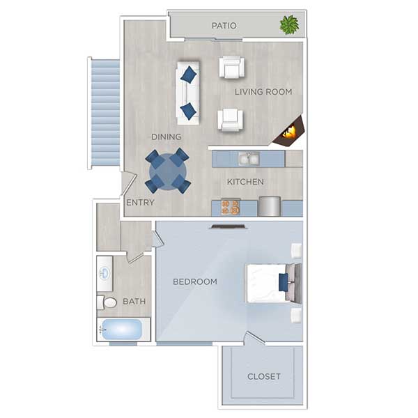 Floor plan layout for B1