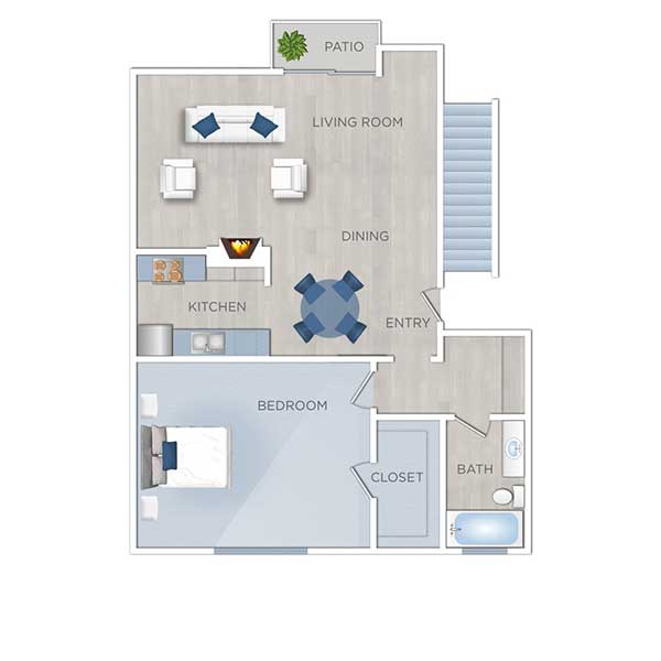 Floor plan layout for B2