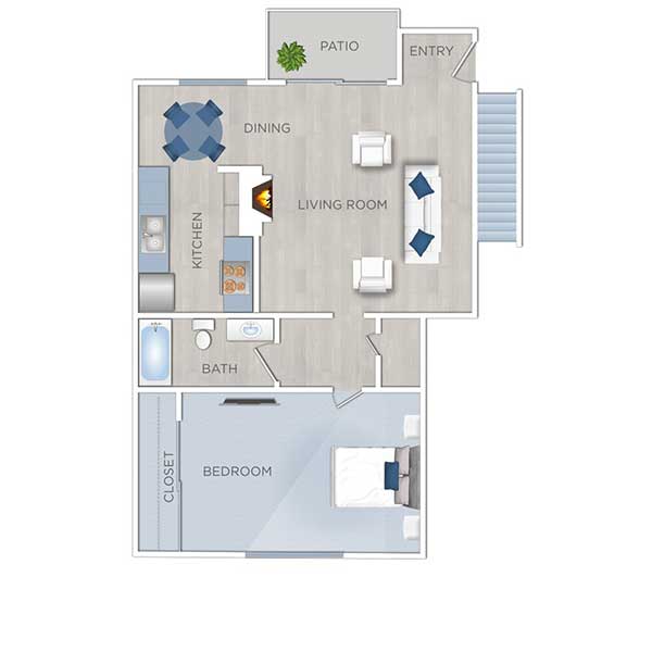 Floor plan layout for B3 