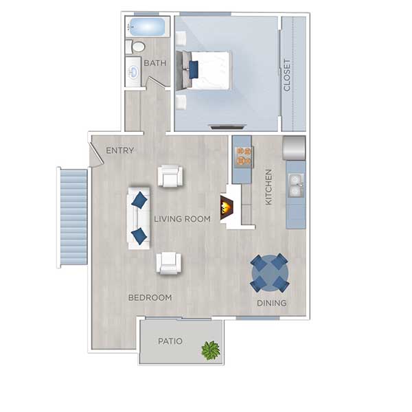 Floor plan layout for B4