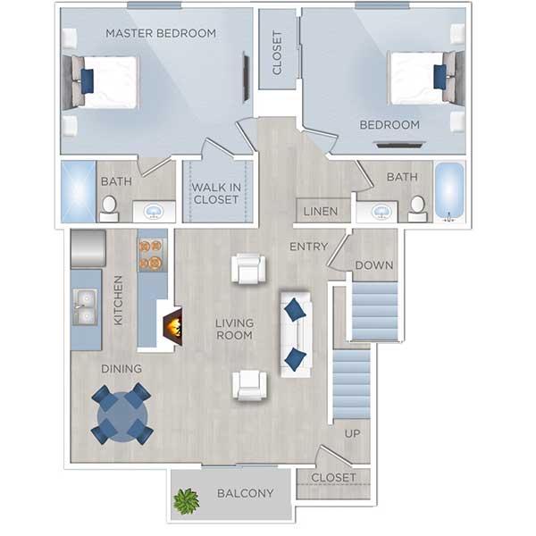 Floor plan layout for D1