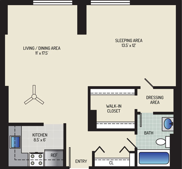 White Oak Towers Apartments - Apartment 571700-1409-A