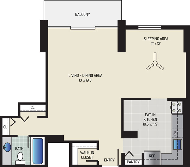 White Oak Towers Apartments - Apartment 571700-1106-B -