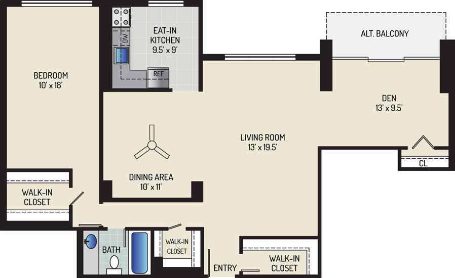White Oak Towers Apartments - Apartment 571700-1103-E2