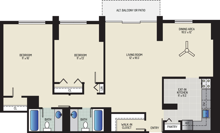 White Oak Towers Apartments - Apartment 571700-0808-H
