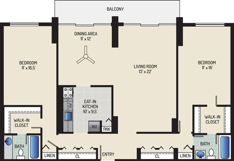 White Oak Towers Apartments - Apartment 571700-0919-M