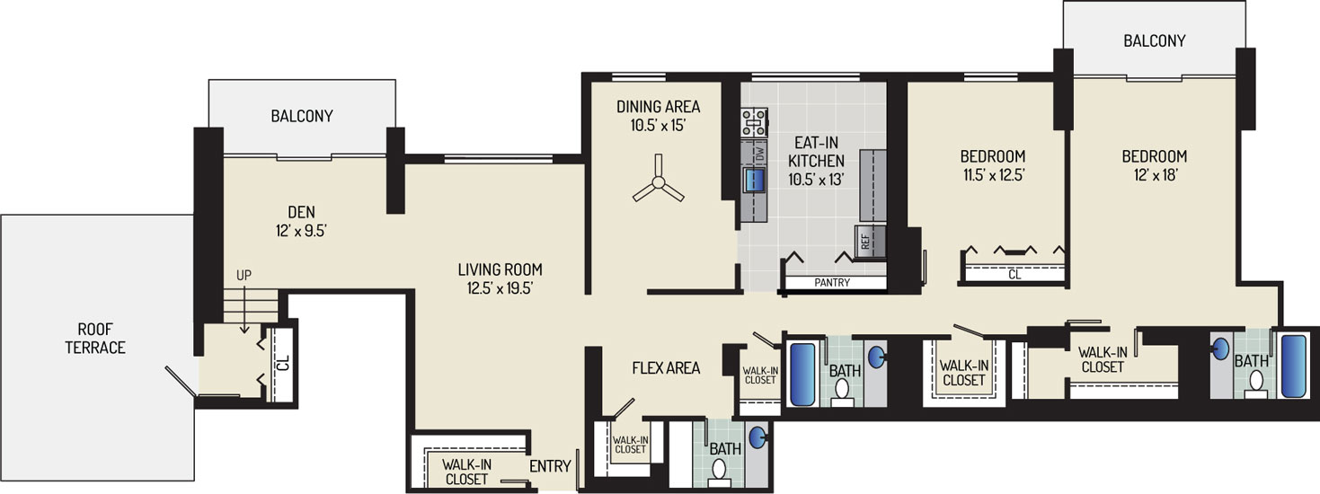 White Oak Towers Apartments - Apartment 571700-2208-P