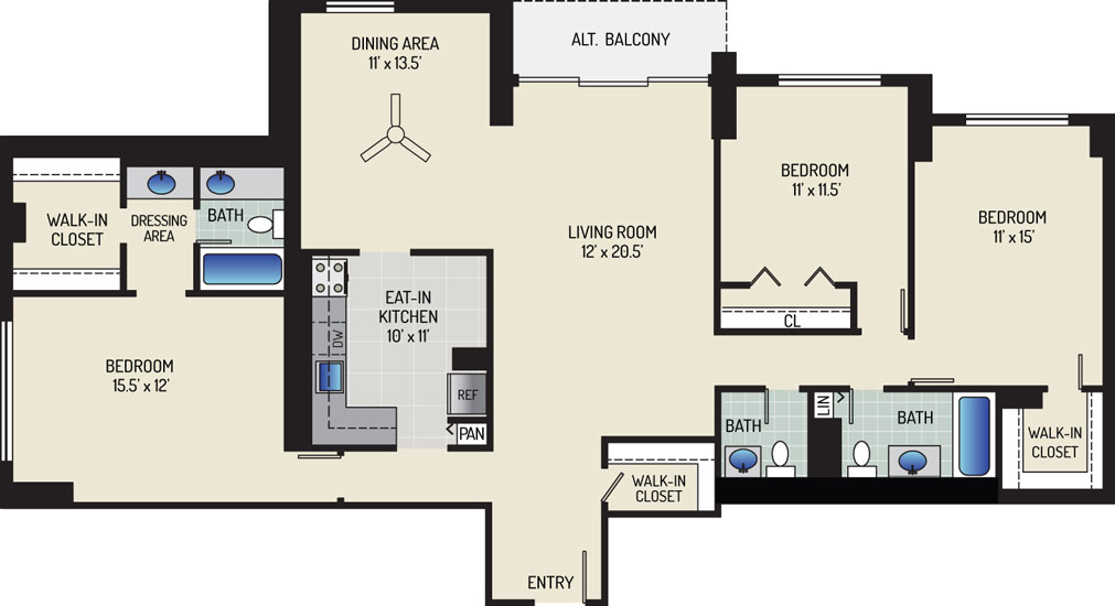 White Oak Towers Apartments - Apartment 571700-0314-R1
