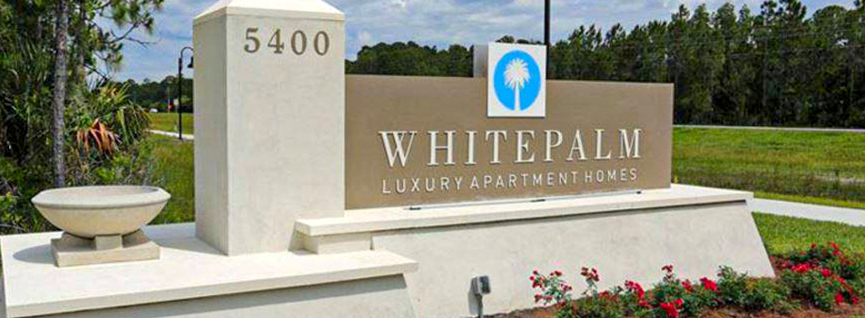 Whitepalm Luxury Apartment Homes Property Signage