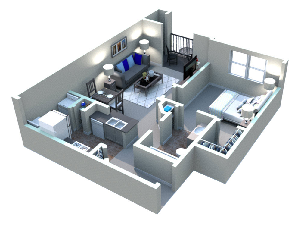 White Rock Apartment Homes - Floorplan - Kerrville