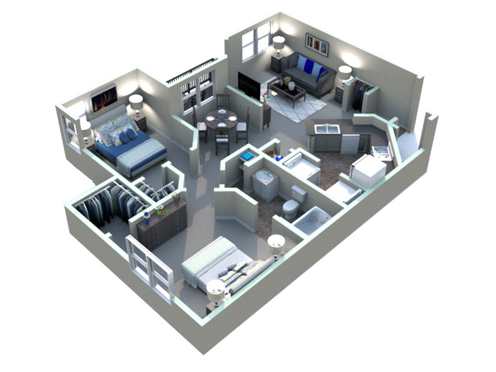 White Rock Apartment Homes - Floorplan - Georgetown