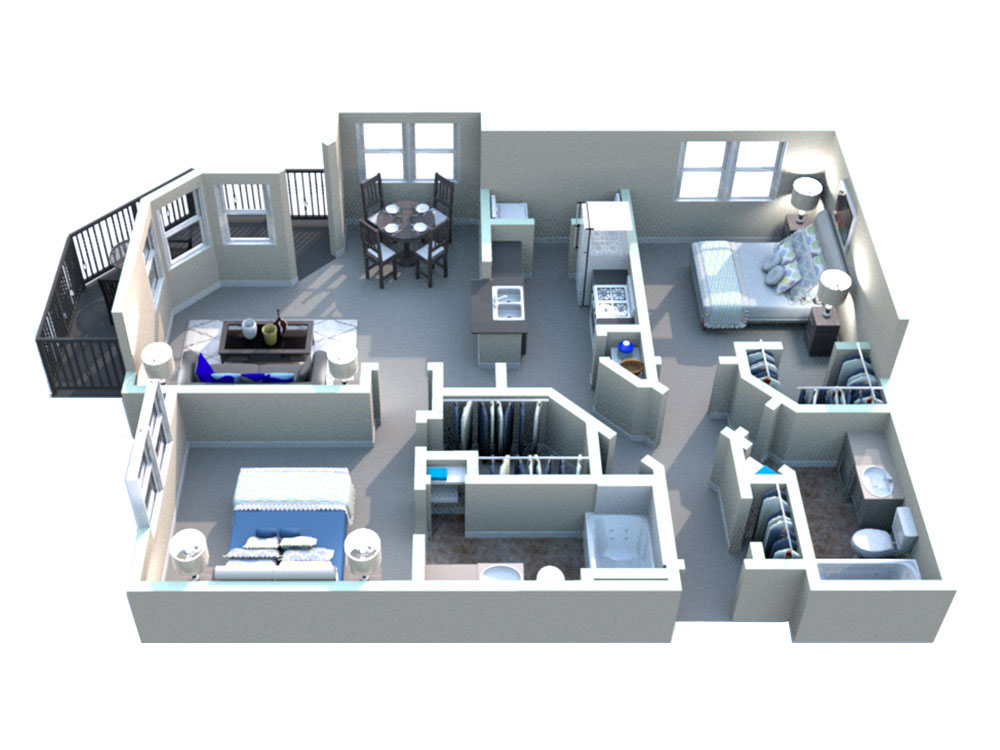 White Rock Apartment Homes - Floorplan - San Marcos