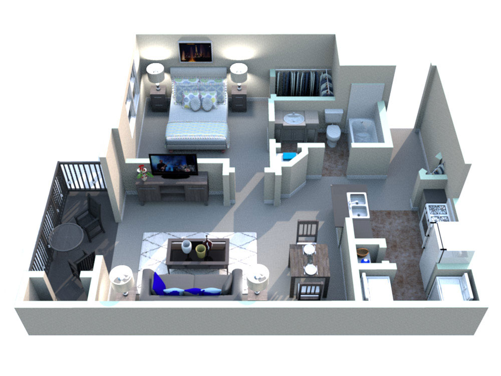 White Rock Apartment Homes - Floorplan - Kerrville
