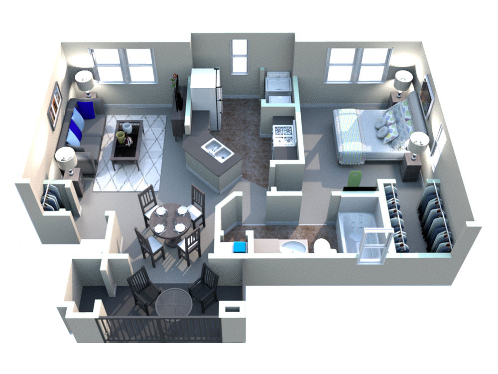 White Rock Apartment Homes - Floorplan - Ingram