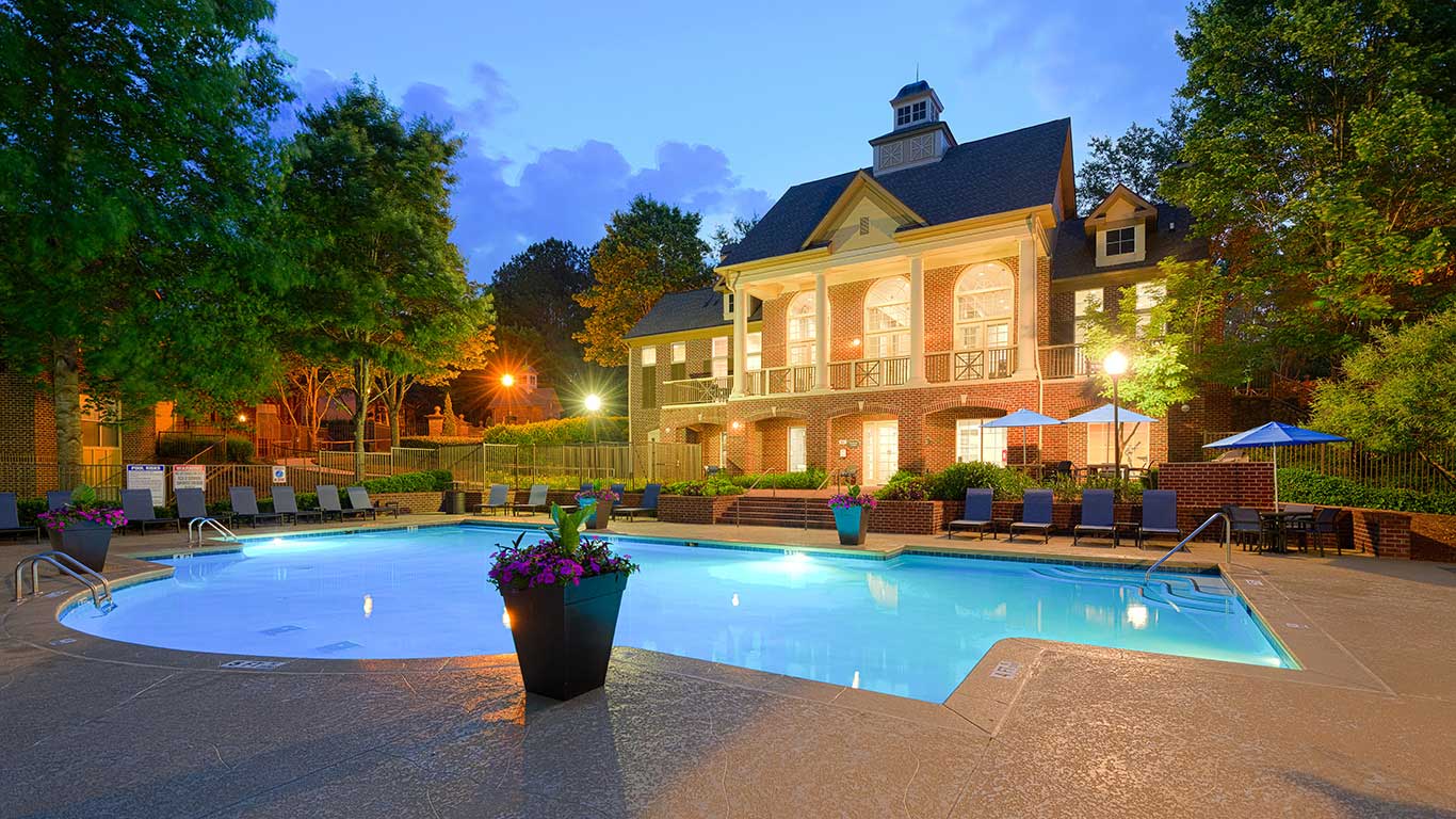 Sparkling Resort-Style Swimming Pool at Windward Place Apartments