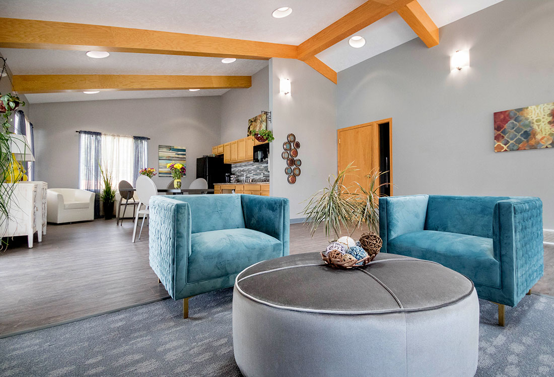 Clubhouse Stylish interior at Woodbury Heights