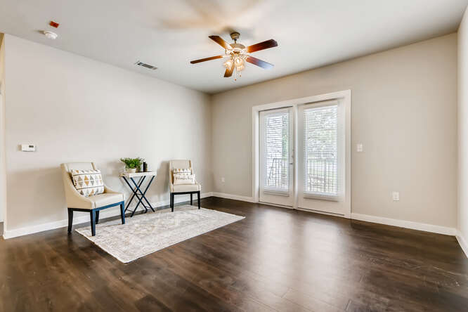 Spacious Living Rooms at Woodcreek Apartments In Wimberley, TX.