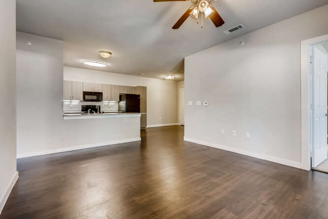 Charming White Interior Designs at Woodcreek Apartments In Wimberley, TX.