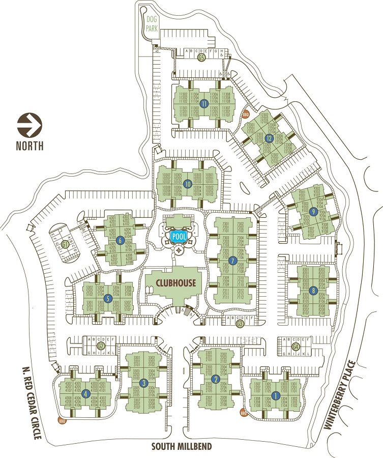 The Woodlands Lodge Apartments Site Plan