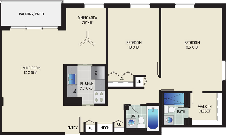 Woodmont Park Apartments - Apartment 415400-108-E1