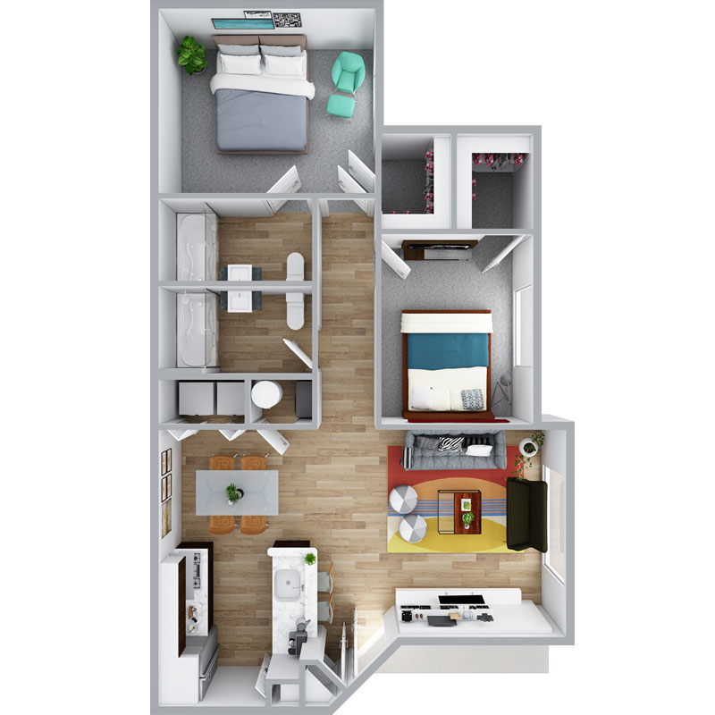 Informative Picture of 2 Beds